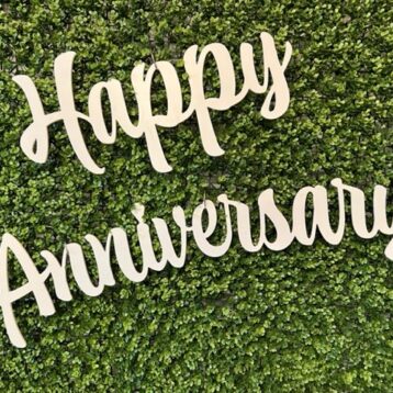 HAPPY ANNIVERSARY SIGN