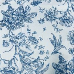 BLUE FLOWER NAPKIN 20X20