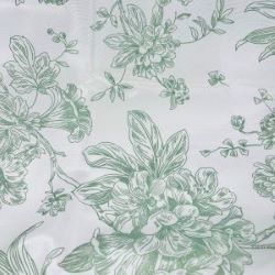 70X70 SAGE FLOWER TABLECLOTH
