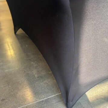 8' SPANDEX BLACK CLOTH