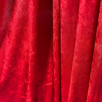 5X10 RED VELVET CURTAIN