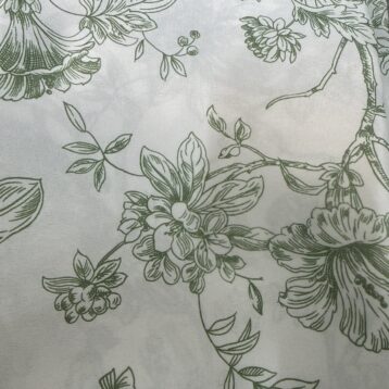 132" SAGE FLOWER CLOTH